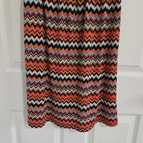 Emma & Michele A-Line Dress Size Small Colorful 3/4 Sleeve Knee Length - Picture 5 of 11
